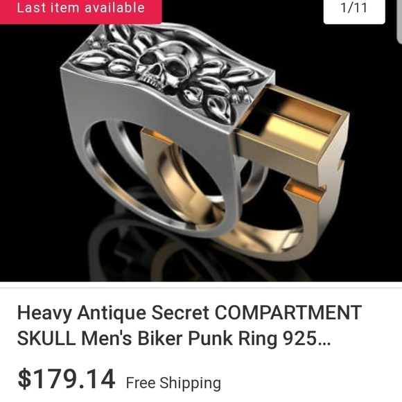 🚫LAST ONE🚫 Skull Safe Ring - Picture 5 of 5